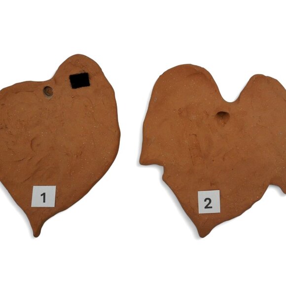 Terracotta Clay LEAF FACE Wall Hangings Vintage 8" - Picture 6 of 10